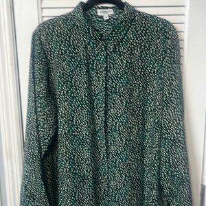 Express Long Sleeve Portofino Blouse. Worn Once.